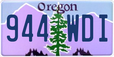 OR license plate 944WDI