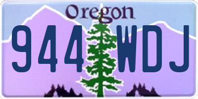 OR license plate 944WDJ