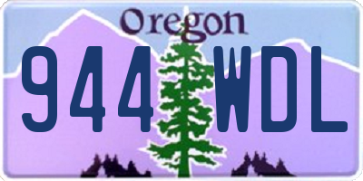 OR license plate 944WDL