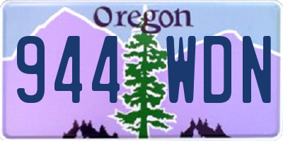 OR license plate 944WDN