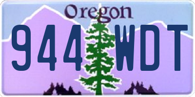 OR license plate 944WDT