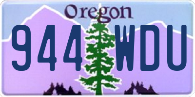 OR license plate 944WDU