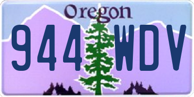 OR license plate 944WDV