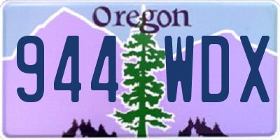 OR license plate 944WDX