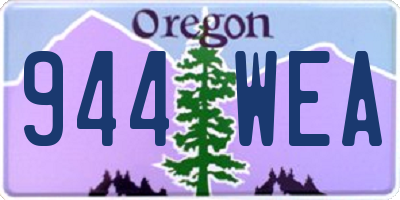 OR license plate 944WEA