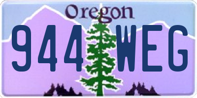 OR license plate 944WEG