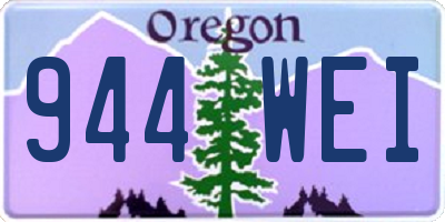 OR license plate 944WEI
