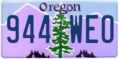 OR license plate 944WEO