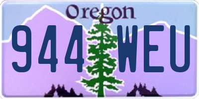 OR license plate 944WEU