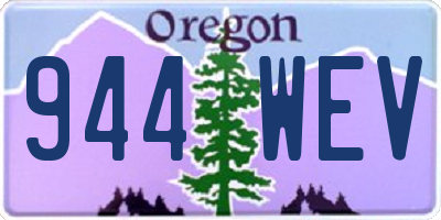 OR license plate 944WEV
