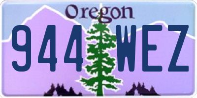 OR license plate 944WEZ