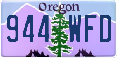 OR license plate 944WFD
