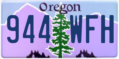OR license plate 944WFH