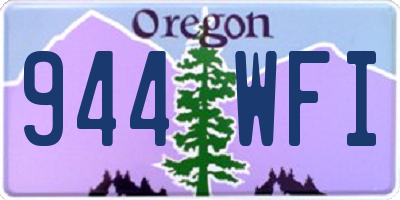 OR license plate 944WFI