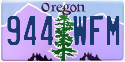 OR license plate 944WFM