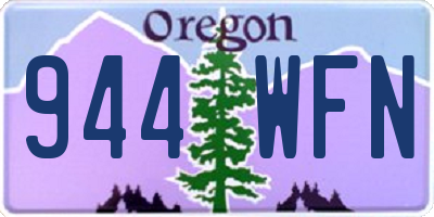 OR license plate 944WFN