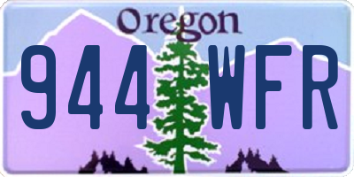 OR license plate 944WFR