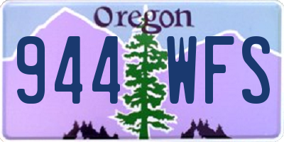 OR license plate 944WFS