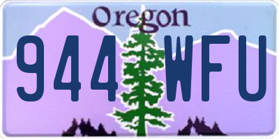 OR license plate 944WFU