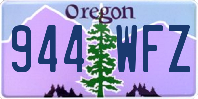 OR license plate 944WFZ
