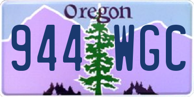 OR license plate 944WGC