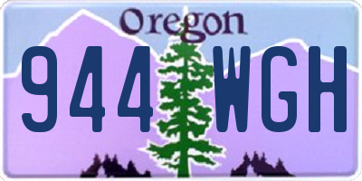 OR license plate 944WGH