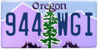 OR license plate 944WGI