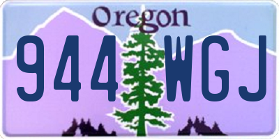 OR license plate 944WGJ