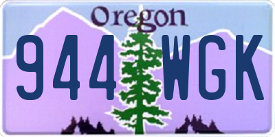 OR license plate 944WGK