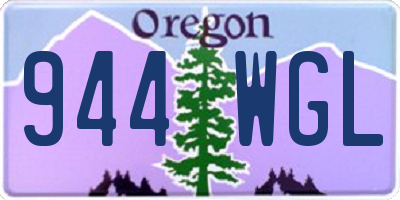 OR license plate 944WGL