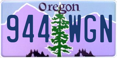 OR license plate 944WGN