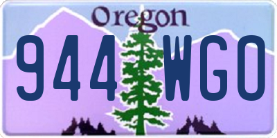 OR license plate 944WGO