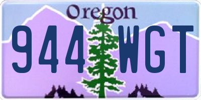 OR license plate 944WGT