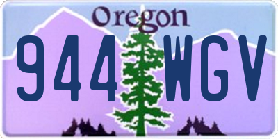 OR license plate 944WGV