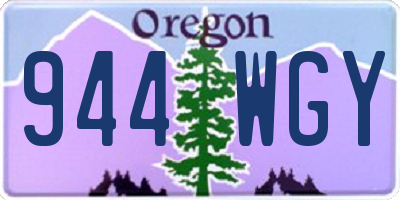 OR license plate 944WGY