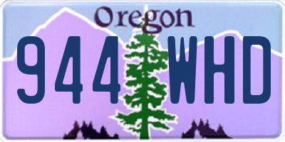 OR license plate 944WHD