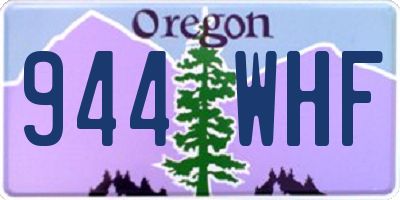 OR license plate 944WHF