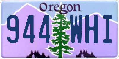OR license plate 944WHI