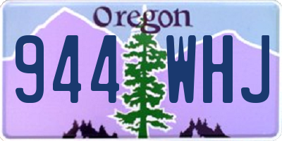 OR license plate 944WHJ
