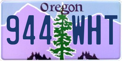 OR license plate 944WHT