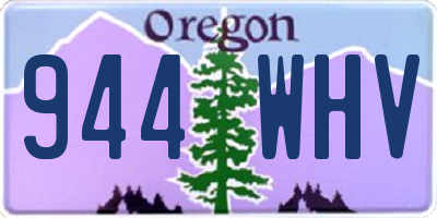 OR license plate 944WHV