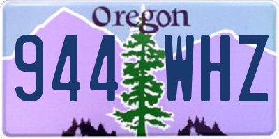 OR license plate 944WHZ