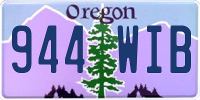 OR license plate 944WIB