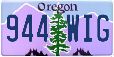 OR license plate 944WIG