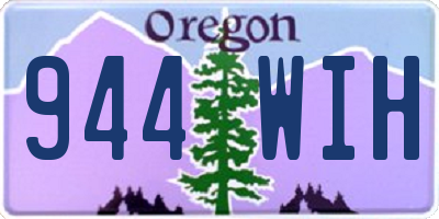 OR license plate 944WIH