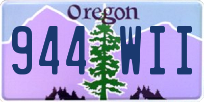 OR license plate 944WII