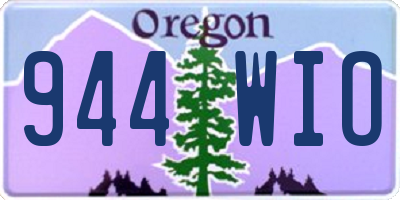 OR license plate 944WIO
