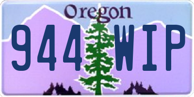 OR license plate 944WIP