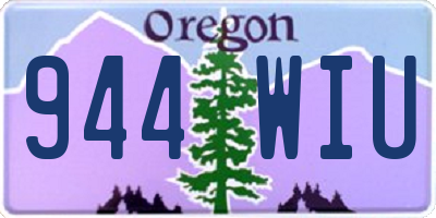 OR license plate 944WIU