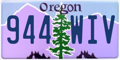 OR license plate 944WIV